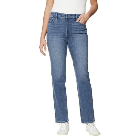 NWOT Buffalo David Women's Size 10/30 Blue Alyssa High-Rise Straight Jeans - Picture 1 of 12
